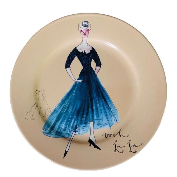 Fashion Dessert Plates 8 inches by Rosanna, Lot of 4 in Box - Picture 3 of 7